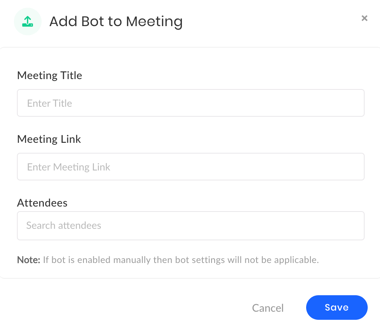 Add Bot to Meeting window-1